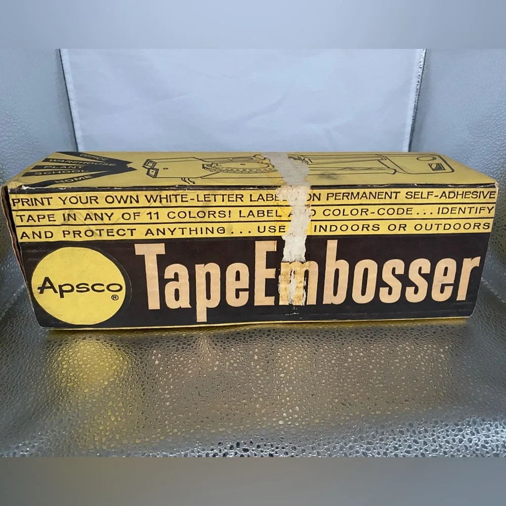 “Special Find of the week!” Vintage Tape Embosser Label Maker By Apsco